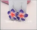 Hawaiian Plumeria Flower Frangipani Floral Earrings Fashion Earrings Nice Jewelry Hair Accessories Beautiful multiple colors preview-5