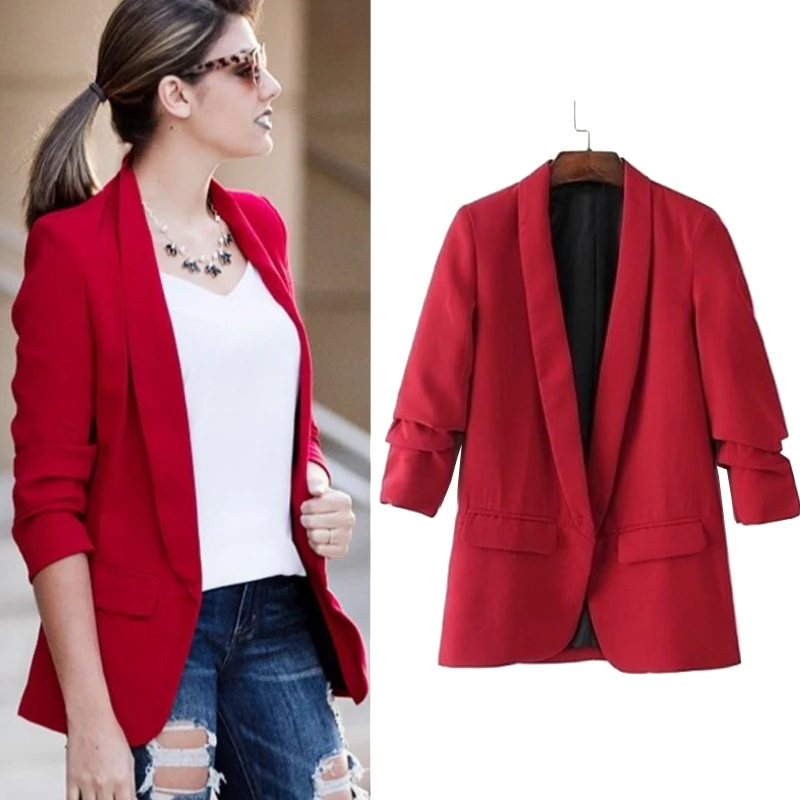 red jacket suit