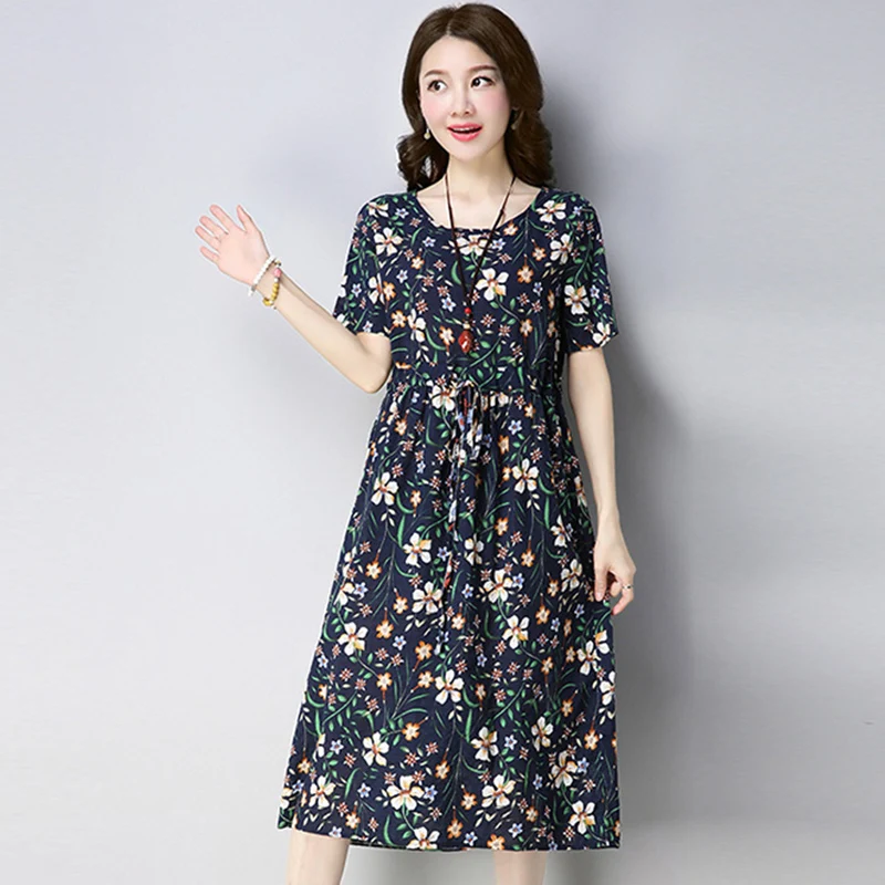 Women Plus Size Sundress M-2XL Summer 