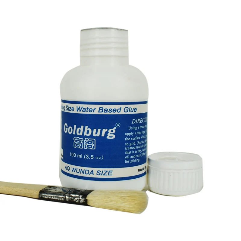 60ML Gilding Glue for Gold Leaf Foil Water-based Glue for Gold Foil Sheets  Gilding Adhesive (150ML after dilution)