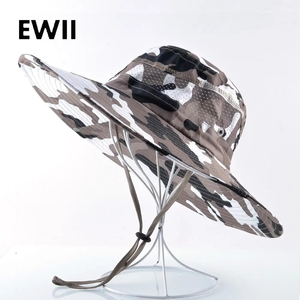 Camouflage bucket hat men bob caps 