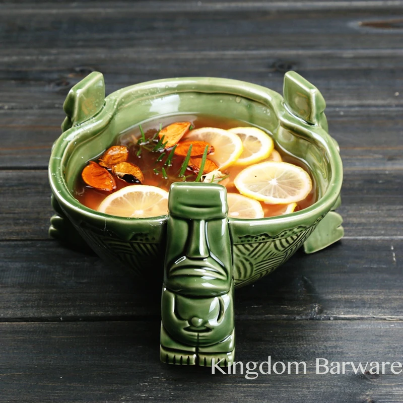 ceramic punch bowl