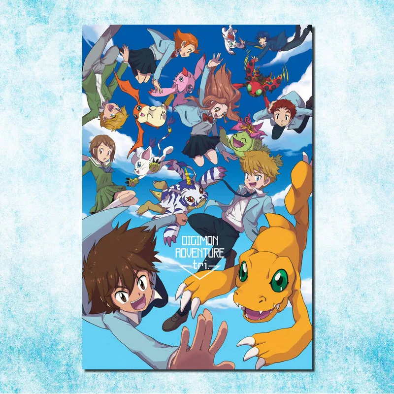 Digimon Adventure Tri Anime Art Silk Poster Print 24x36inch