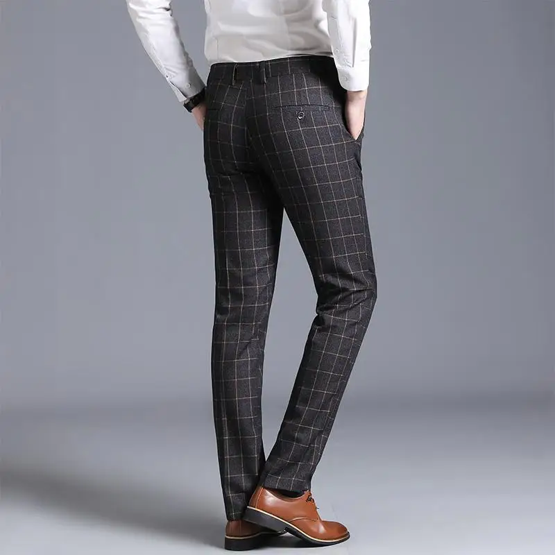 LOLDEAL Classical British Men Pants 