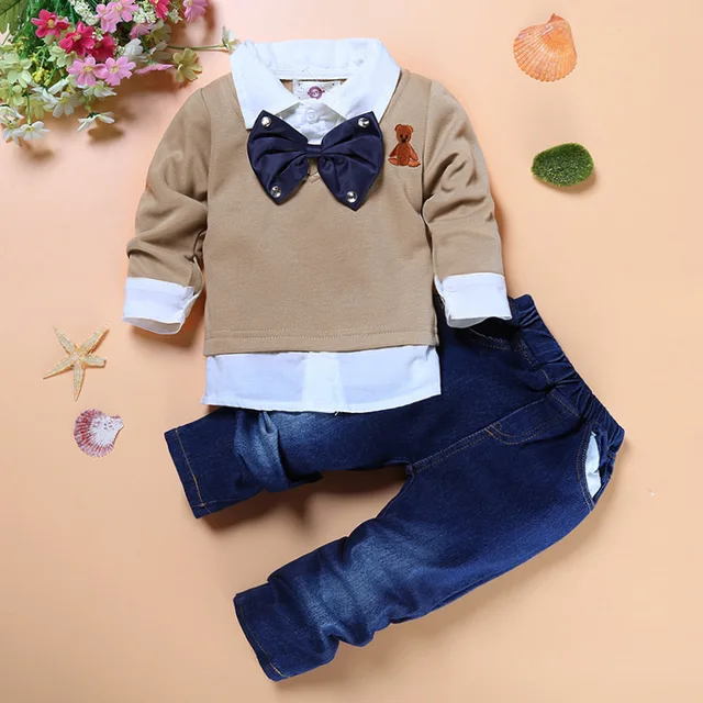 Jean Pant Suit Baby Boy Outfits Kids 