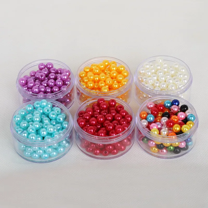 30 Colors 3mm 4mm 5mm 6mm 8mm Round ABS Imitation Pearls