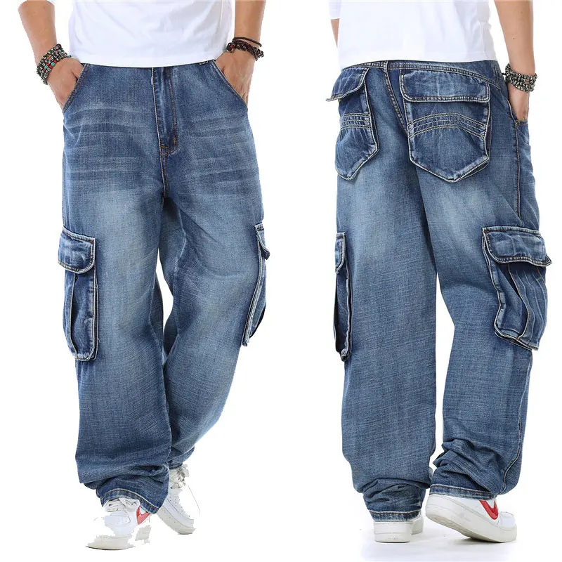 denim cargo jeans for mens