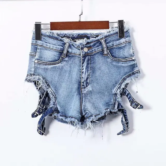 Vintage Ripped Holes Jeans Shorts Sexy 