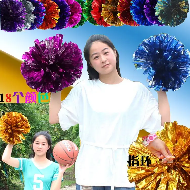 Game Cheerleader Cheerleading Pom Poms Cheerleading Pompoms Cheer Pom  Majorettes Hand Flower Aerobics Balls Sports Items For 2pc - AliExpress