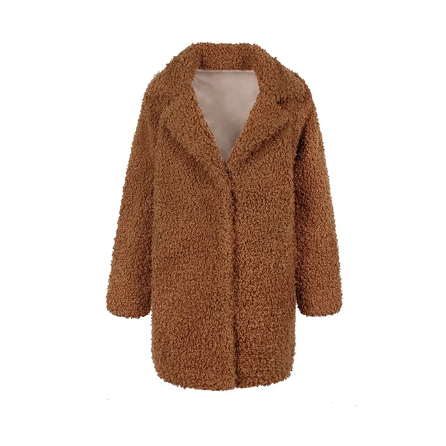 slim teddy coat