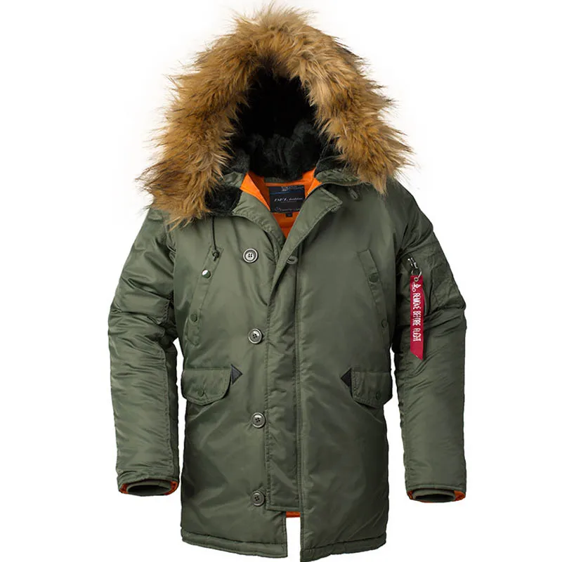 airforce hooded padded jacket