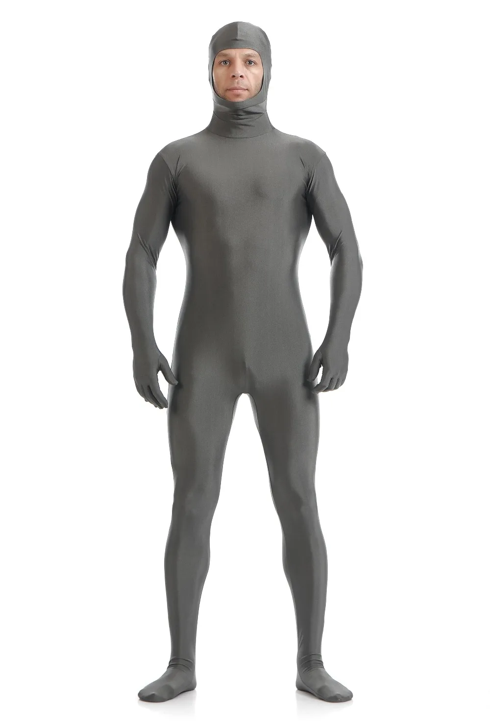 Купить Костюмы и аксессуары для Пурима Adult Gray Zentai Open Face