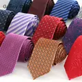 Newest fashion polyester Microfiber Skinny Mens Ties 6cm width Goom Neckties Slim Neck Tie  Free Shipping