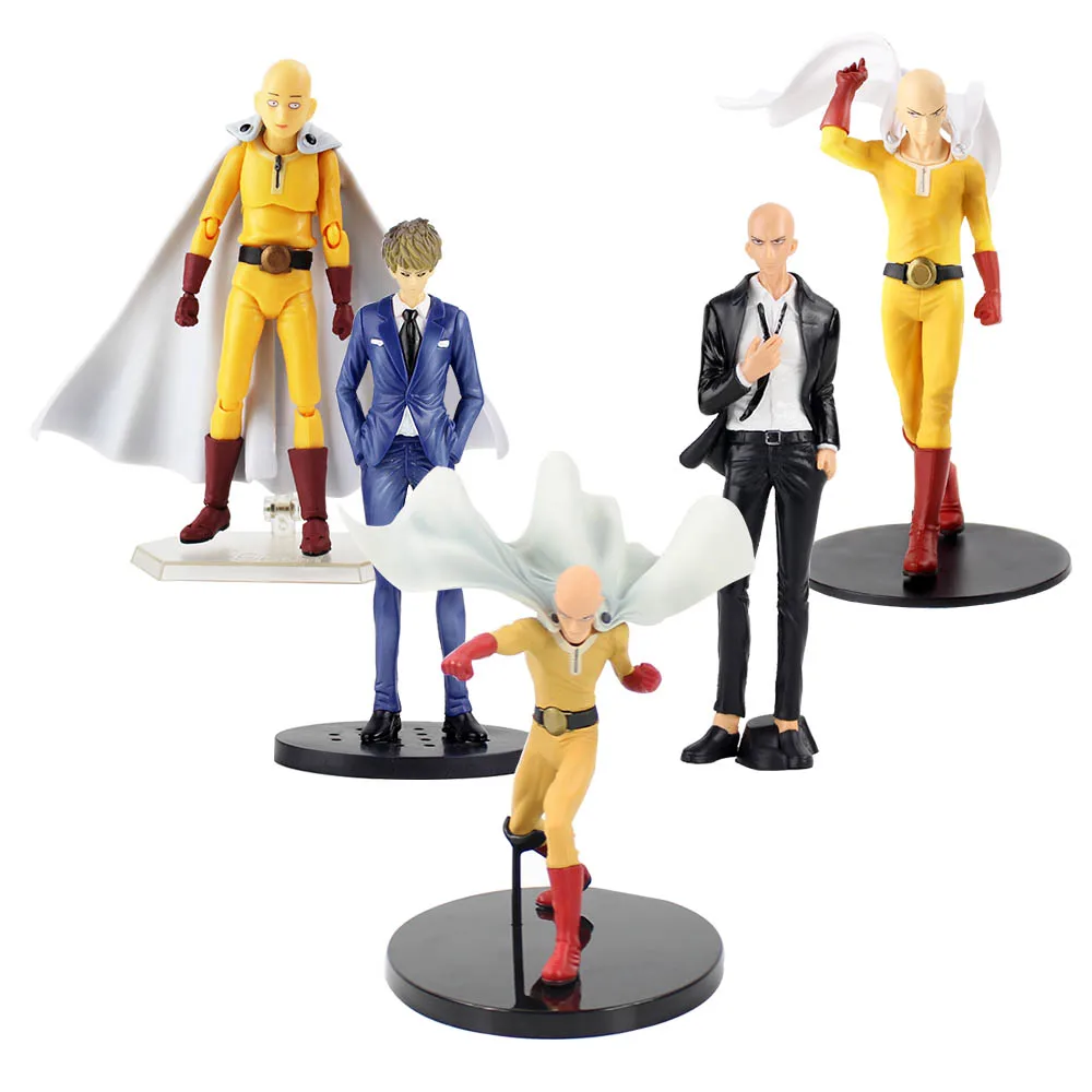 21cm Anime Saitama Figures One Punch-Man Action Figurine Pvc Statue Room  Model Doll Decoration Collectible Ornaments Toys Gifts