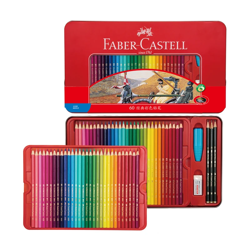 Faber Castell Oil Colored Pencils Professional Premier Lapis De Cor 36 48  72 Colour Sketch Pencil Colouring Drawing Art Set