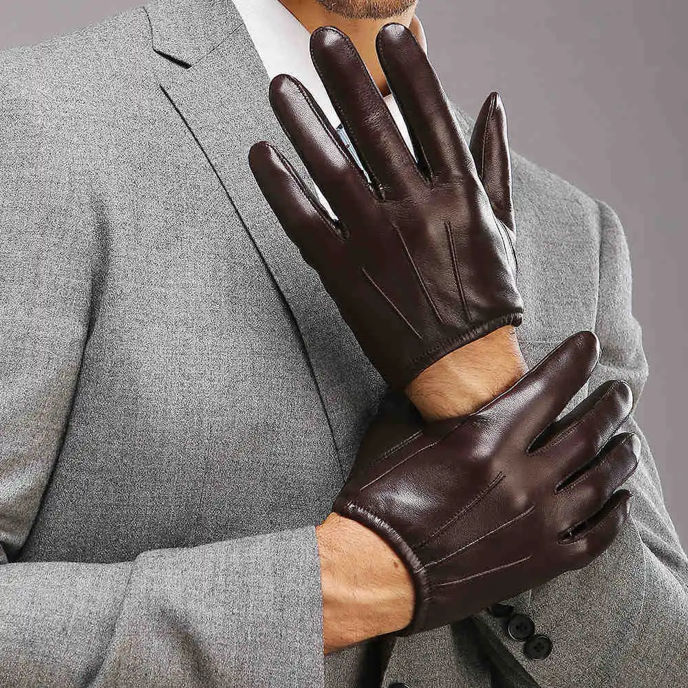 mens thin leather gloves