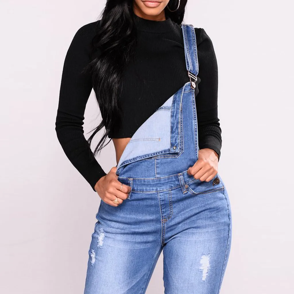 Rompers Womens Jumpsuit Summer Denim 