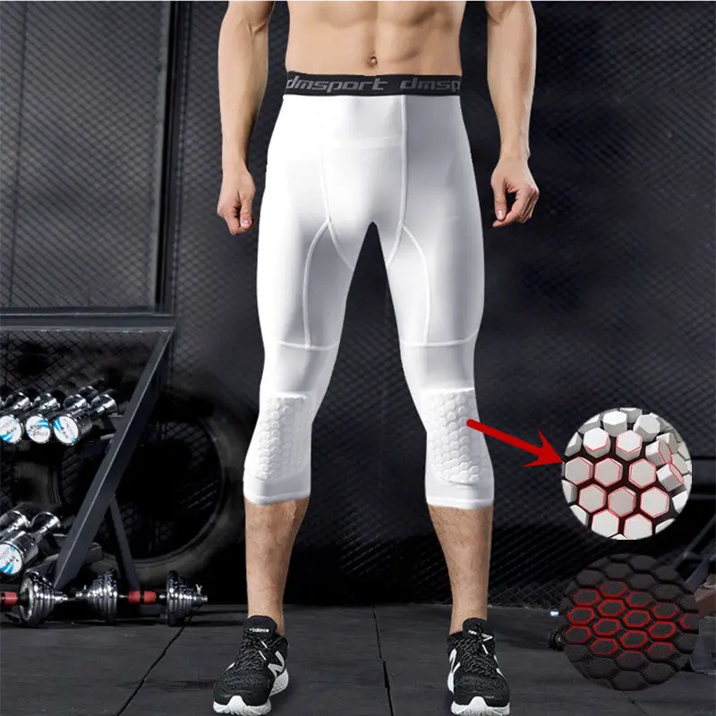 Honeycomb Padded Compression Pants Gym 