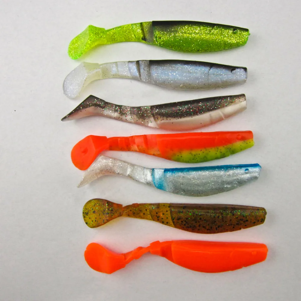 5pcs/Lot Fishing Lure Soft Lure 90mm 4.6g Artificial Fishing Bait