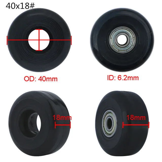 40mm luggage wheels