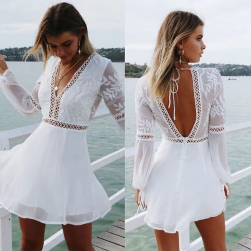 New Fashion Women Boho Long Sleeve 