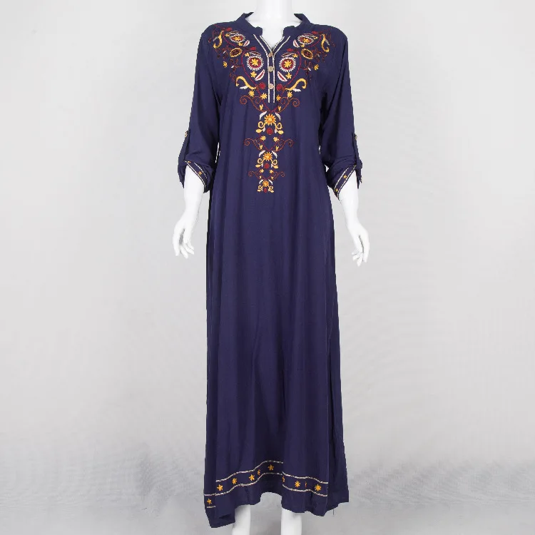 Cheshanf Muslim Women Long Sleeve Maxi 