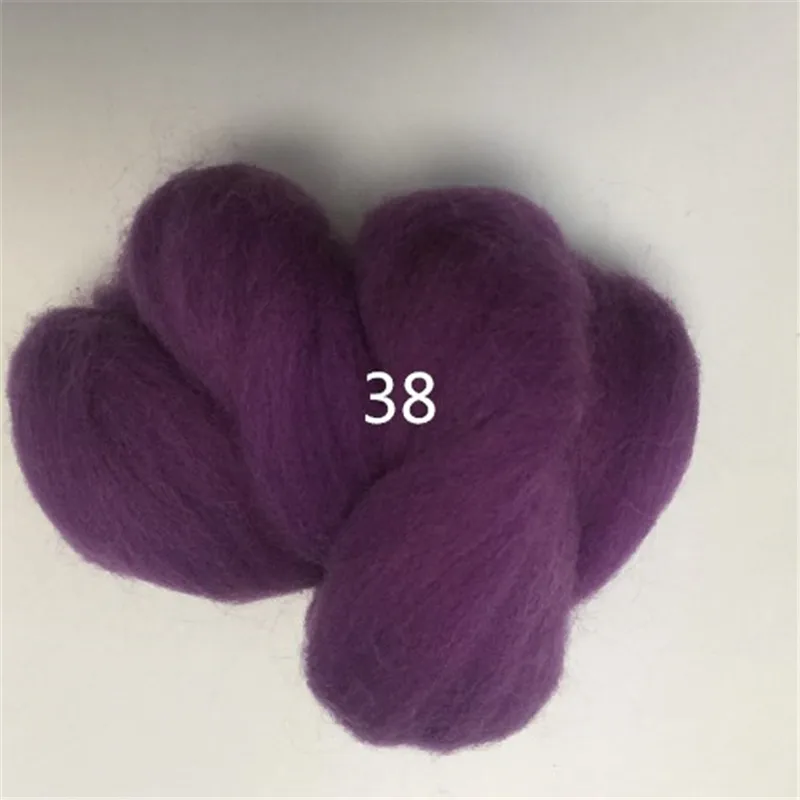 IMZAY Ivory 8.82oz Wool Roving Bulk Super Wool Chunky Yarn Wool Roving Top  For Hand Spinning Felting Weaving And DIY Craft
