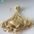 1pcs 15cm&25cm*100cm doll hair Pear rolls wigs for dolls ftis 1/4 1/3 1/6 bjd doll golden \ brown and other colors preview-3