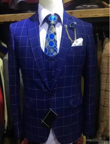 Latest Coat Pant Designs Classic Plaid 