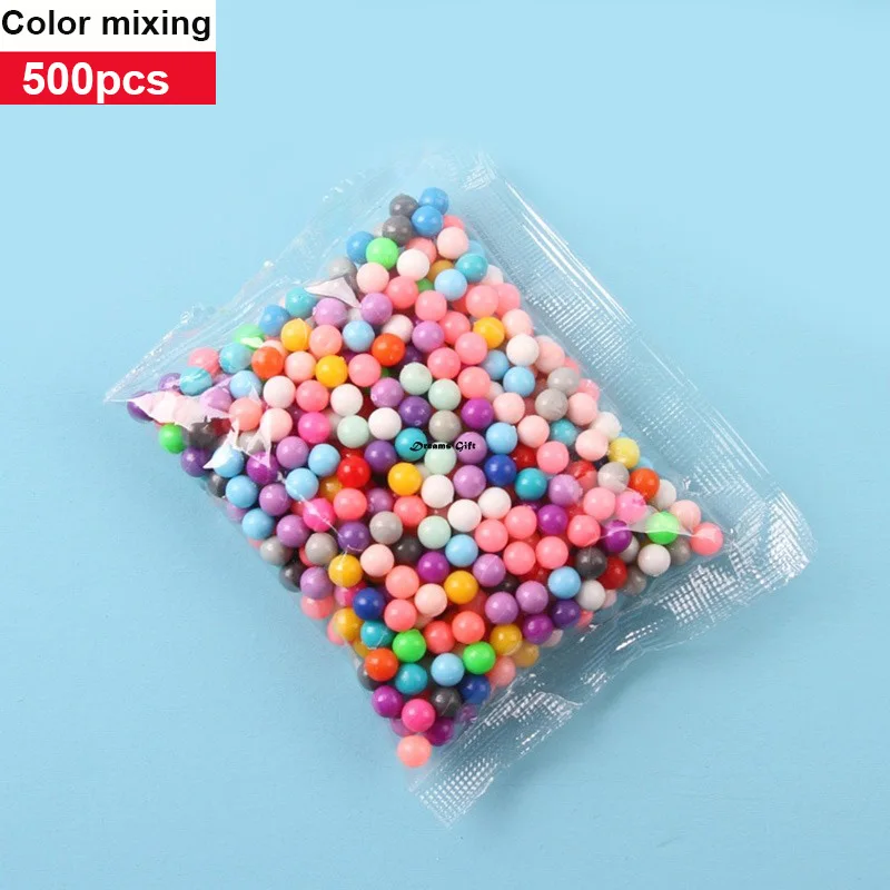 500pcs Beads DIY Water Spray Magic Beads cuentas Beads Hand Making set 3D Puzzle Cartoon Accessories Toolkit Toy for Children-animated-img