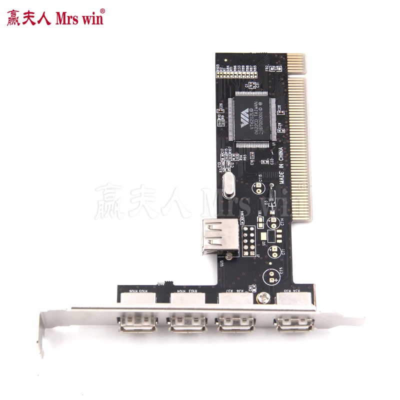 PCI USB 2.0 Controller PCI Card 4 Port 480Mbps High Speed Adapter-animated-img