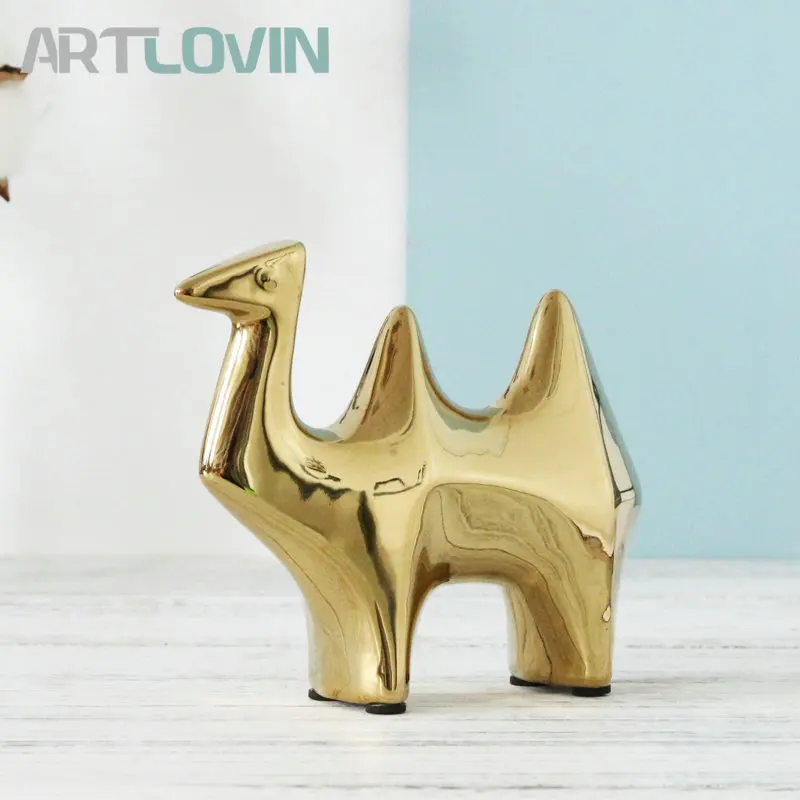gold camel figurine
