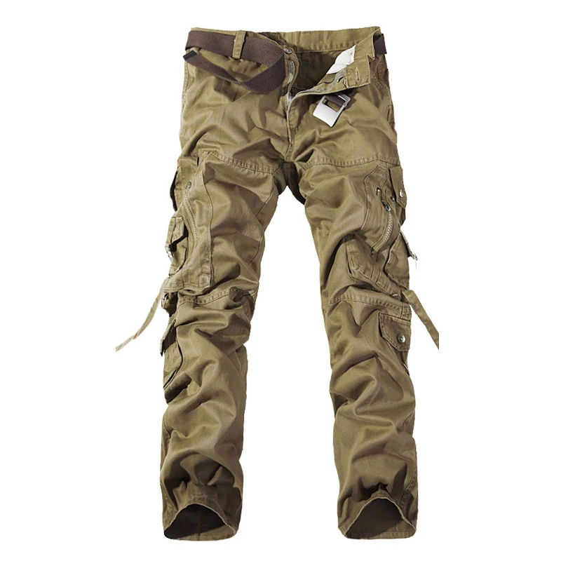 Top quality men military camo cargo pants leisure cotton trousers cmbat camouflage overalls 28-40 AYG69-animated-img