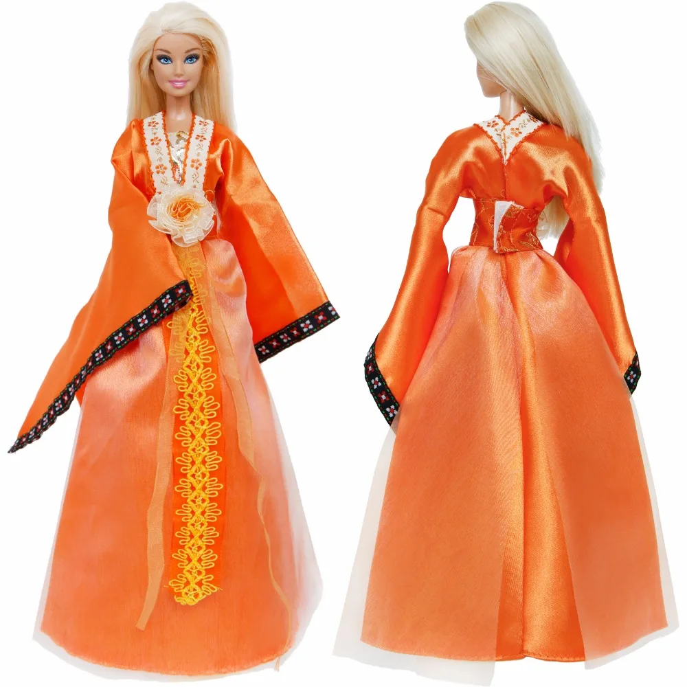 barbie orange dress