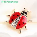 2022 Exquisite Cute Little Bee Ladybug Rhinestone Brooch Charm Ladies Trend Brooch Pin Party Clothing Accessories preview-1