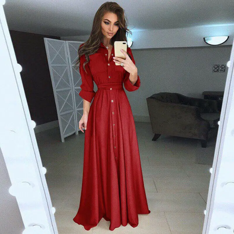 Plus Size New Long Dress Women long 