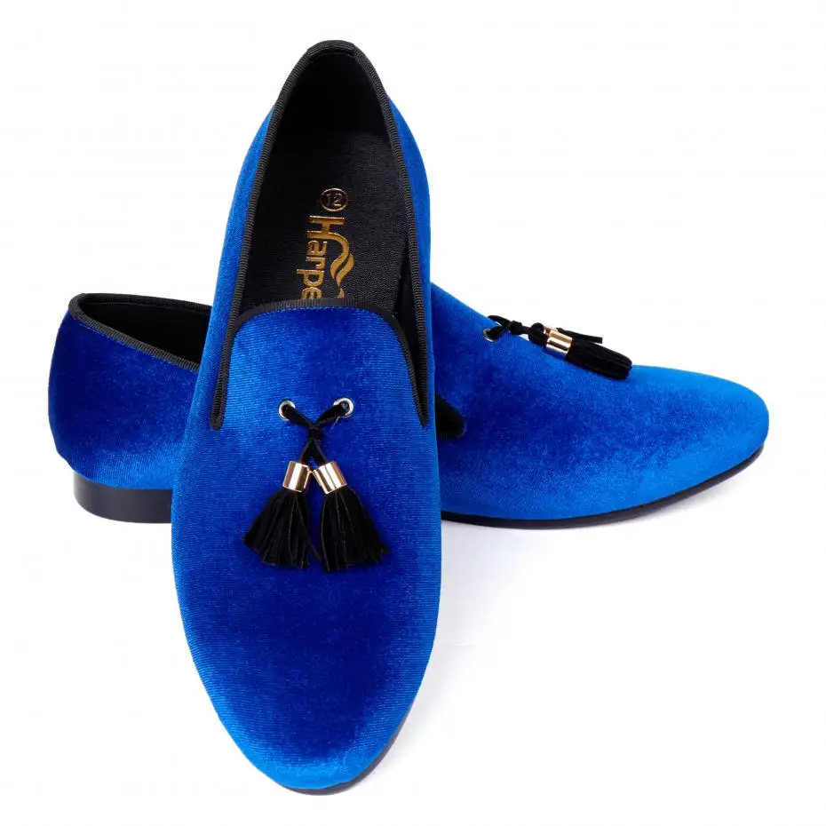 tassel velvet loafers