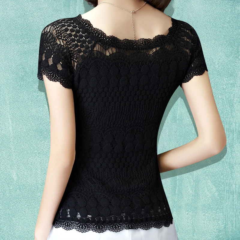 Ethnic lace 2018 basic shirt female 