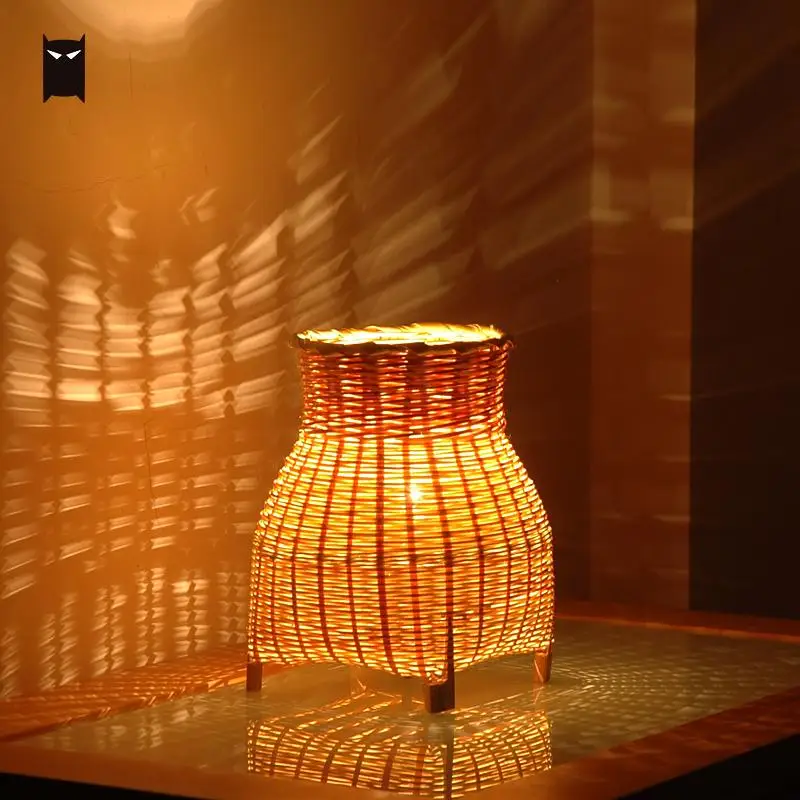 Small Mini Craft Bamboo Wicker Rattan 