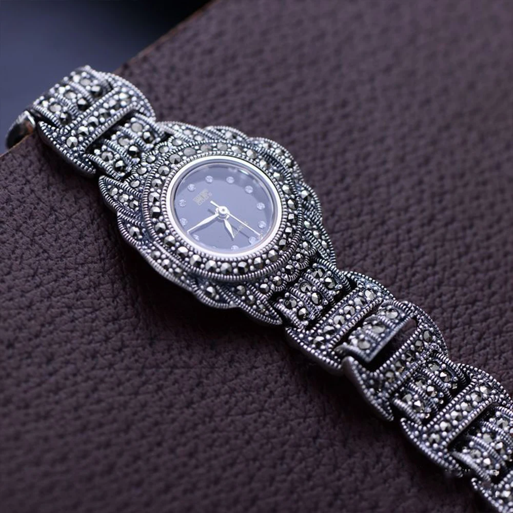 ladies sterling silver bracelet watches