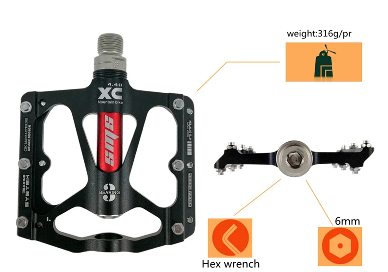Ultralight Aluminum Alloy BMX Road MTB Parts Cycling Bicycle Bike Bearing Pedals Ultralight Aluminum Alloy BMX Road MTB Parts Cycling Bicycle Bike Bearing Pedals