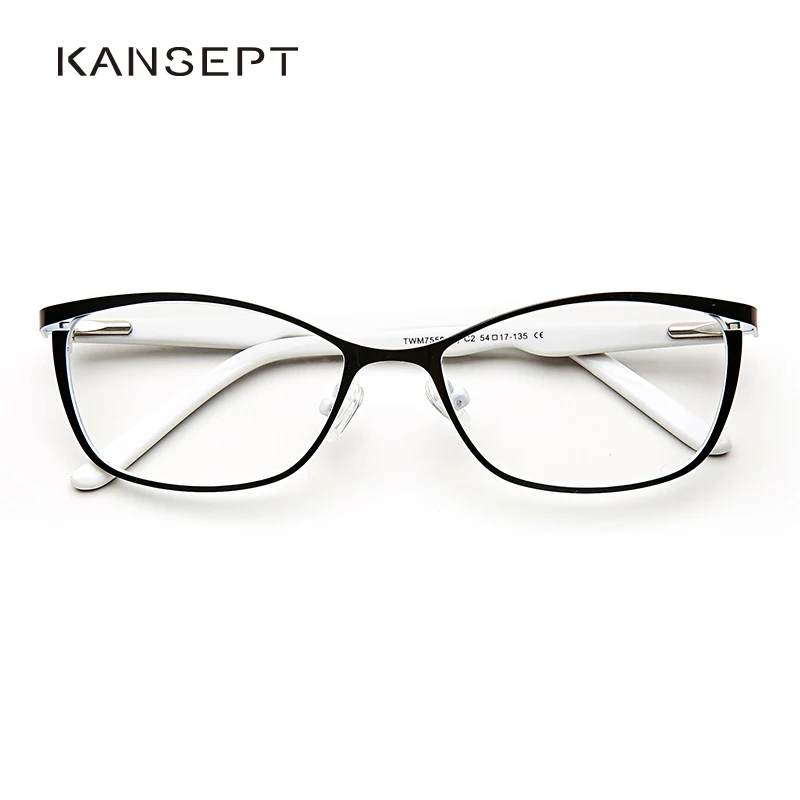 white cat eye glasses