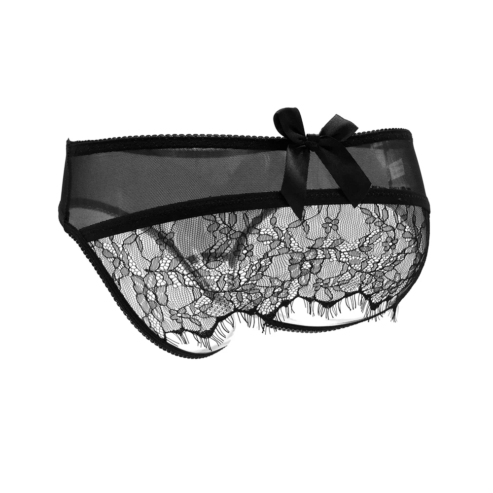 Купить Экзотическая одежда | Women Sexy Lingerie erotic cute Panties open  crotch Porn transparent Lace underwear crotchless couple sex wear open back  briefs