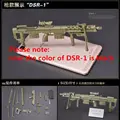 1/6 Scale Gatling M134 Barrett AK47 MG42 Toy Assembly Gun Model Puzzles Building Bricks Gun Weapon For Action Figure preview-6