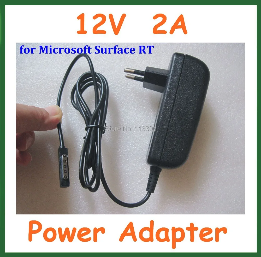 High Quality 12V 2A Wall Charger EU US plug for Microsoft Surface RT  10.6 Tablet PC Power Supply Adapter-animated-img