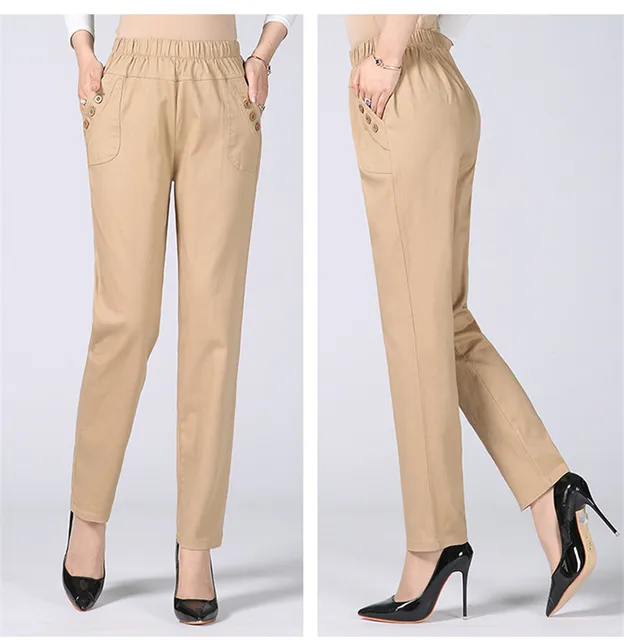 women's plus size khaki work pants