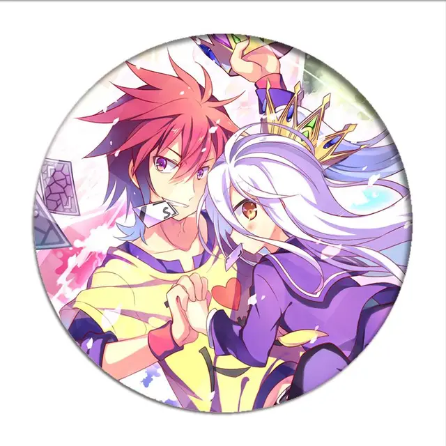 Cumpără Aliexpress Fashion Anime No Game No Life Sora Cosplay Badge Shiro Hatsuse Izuna Brooch Bag Pins Collection Badges For Backpacks