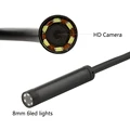 IOS Wifi Endoscope 8mm Lens 6 LED Wireless Waterproof Android Endoscope Inspection Borescope Camera 1M 2M 5M Cable HD 720P preview-3