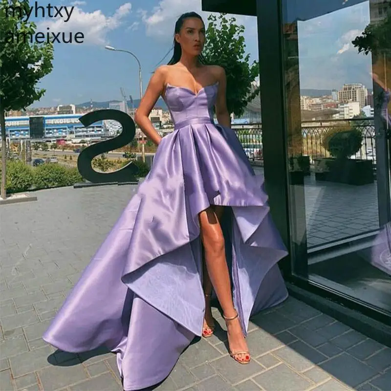 purple homecoming dress plus size