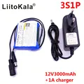 HK LiitoKala Dii-12V3000 DC 12V 3000mAh 18650 Li-lon DC12V Super Rechargeable Battery P + EU AC Charger
